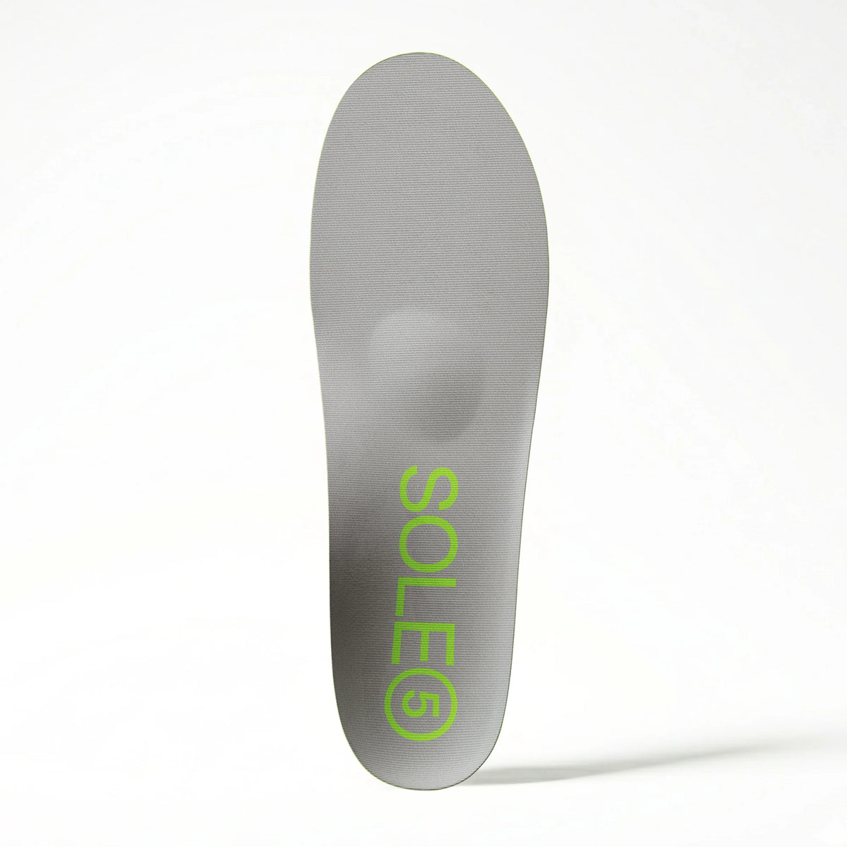 SOLE5 Orthotic front with logo SOLE5 on the front. On a white background.