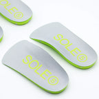 Top/side view of SOLE5 Half Length Orthotic Insoles. 