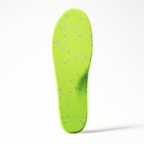 SOLE5 Orthotic back highlighting grey flake pattern of the sole. On a white background.