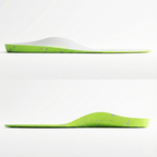 Arch profile of SOLE5 Full Length Orthotic Insole on whie background