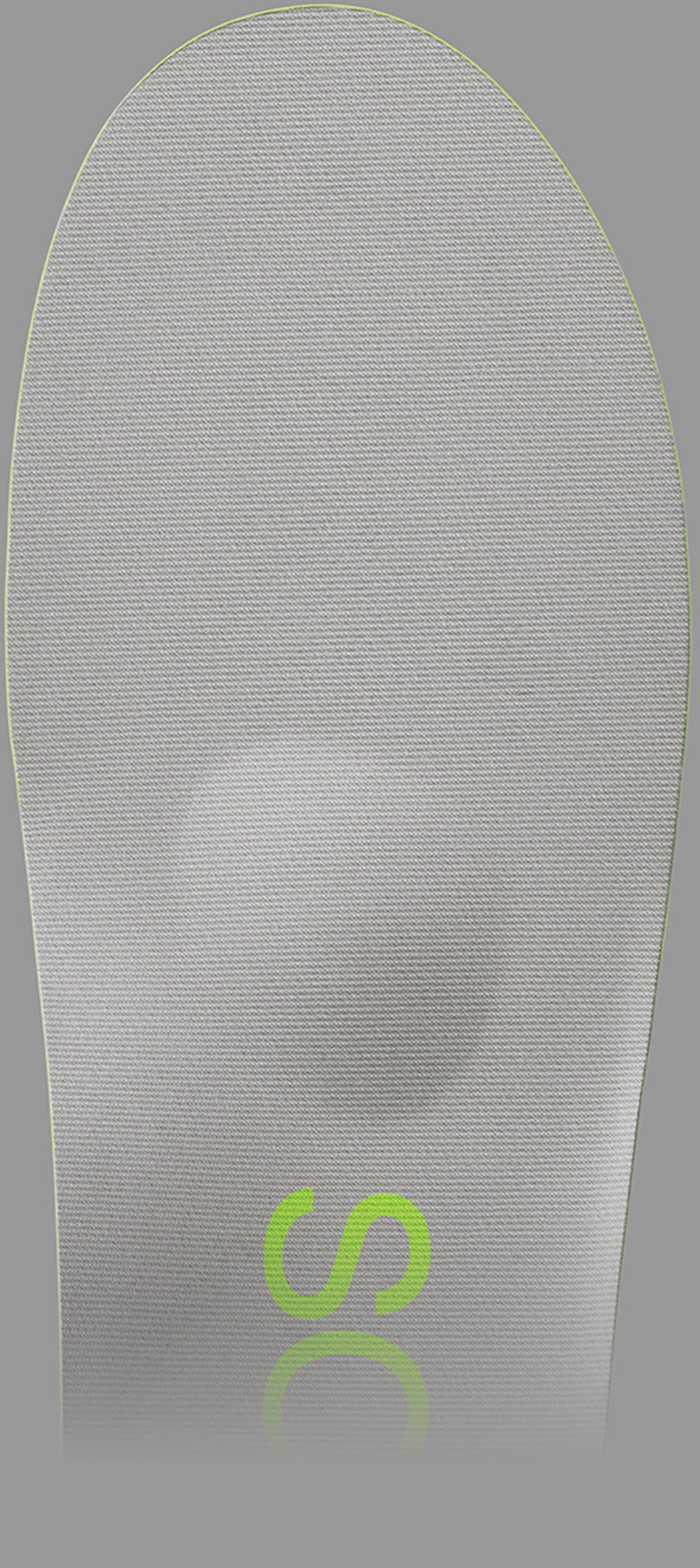 Close up view highlighting the metatarsal dome on the Full Length Orthotic Insole