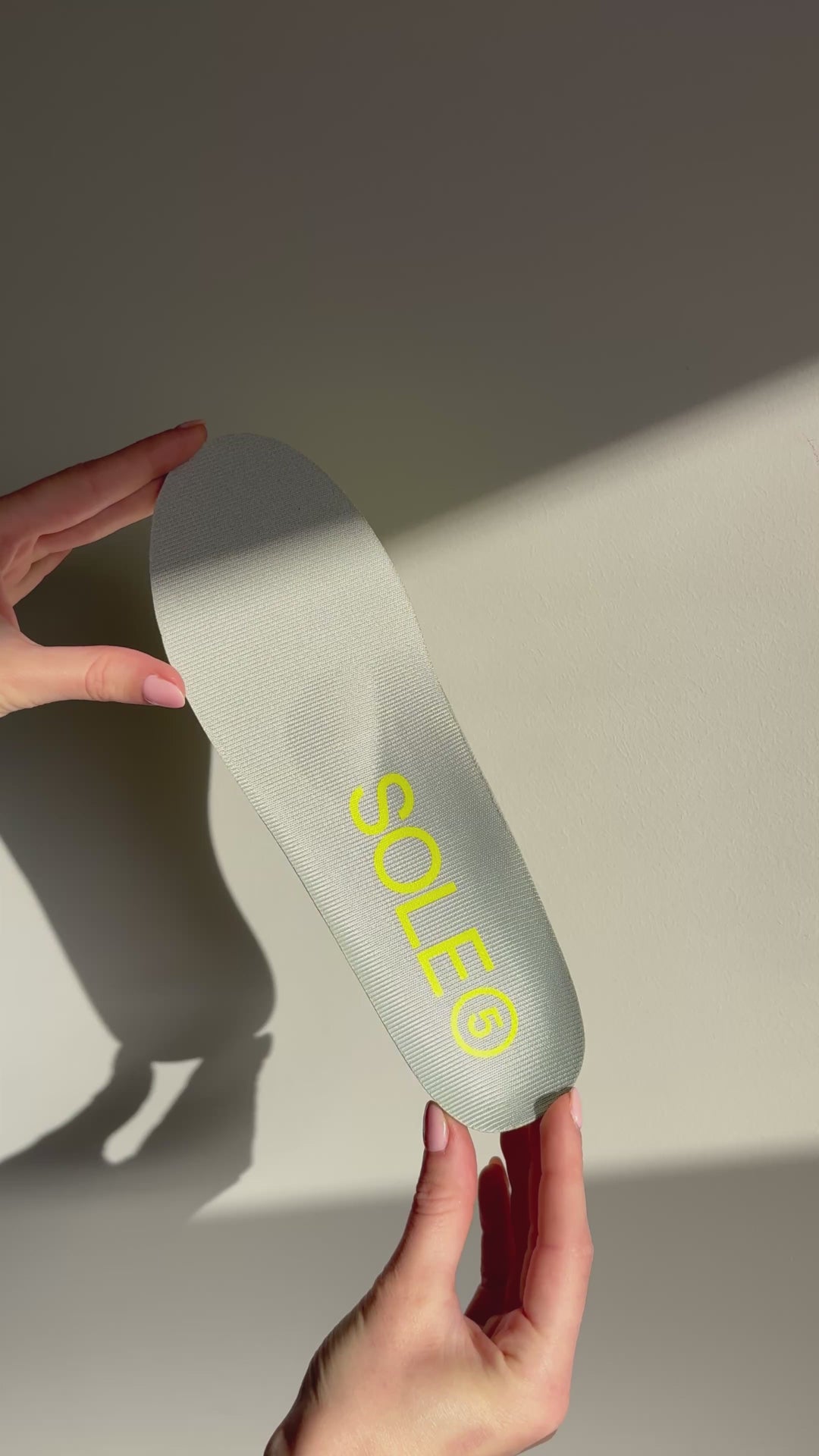 video highlighting the unique design and colours of SOLE5 Full Length Orthotic Insoles